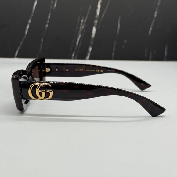NEW GG1827S 002 GUCCI SUNGLASSES DARK HAVANA WOMEN EYEWEAR GUCCI - Picture 10 of 14